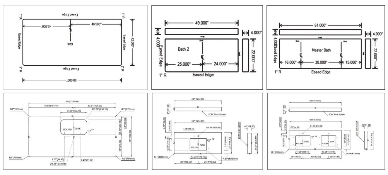 Quartz slabs and countertops in US