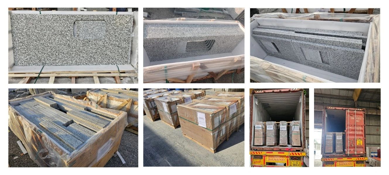 A collage of images showing various stages of the professional loading process
