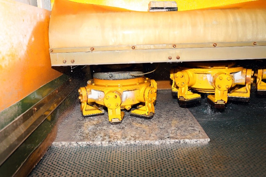 Granite slab polishing equipment multi head automatic polishing line manufacturing